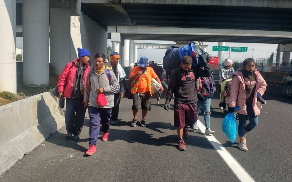 La caravana de migrantes retoman su camino hacia la Ciudad de